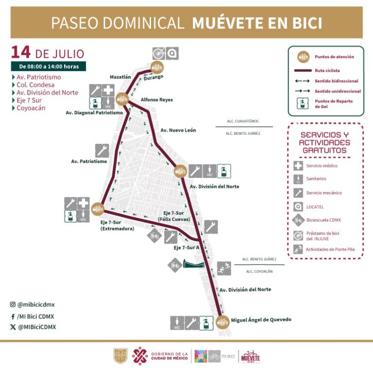 Medio Maratón de CDMX modifica operaciones de “Muévete en Bici”