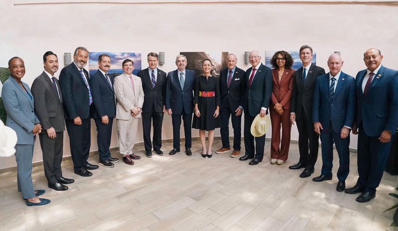 Claudia Sheinbaum sostiene reunión con delegación bipartidista de senadores y congresistas de Estados Unidos