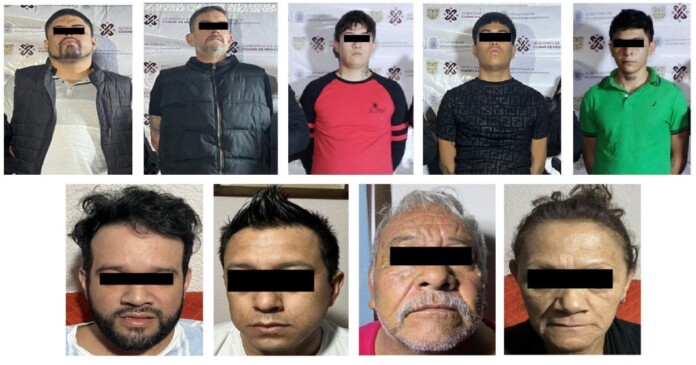 Detienen a 10 presuntos integrantes del CJNG en Tlalpan y Xochimilco; les hallan armamento y drogas