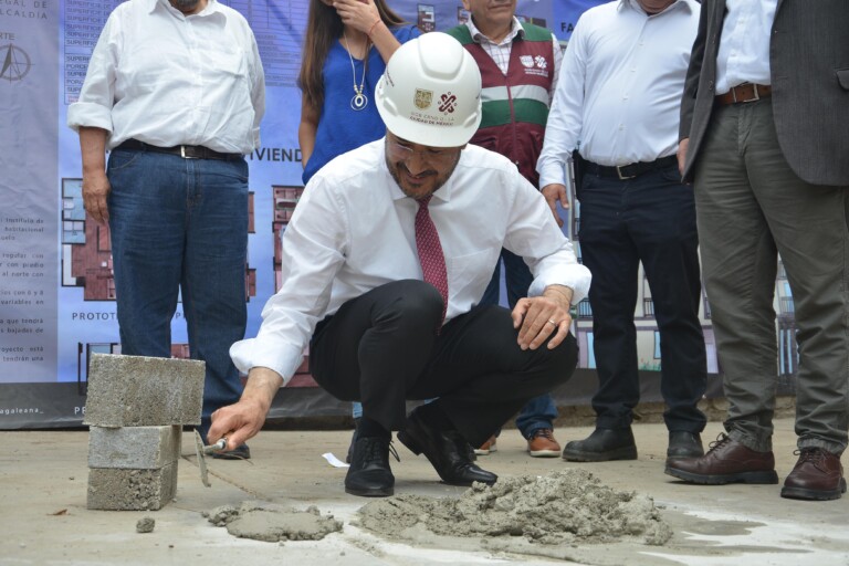 Presenta INVI proyecto de vivienda sustentable con primera piedra en Coyoacán