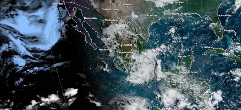 Se pronostican lluvias intensas en Colima, Jalisco y Michoacán para este lunes