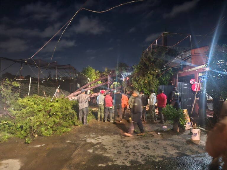 Gobierno de Naucalpan atiende afectaciones por lluvia