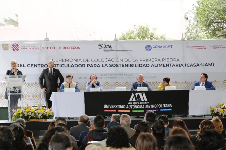 Colocan primera piedra del innovador Centro para la Sostenibilidad Alimentaria en CDMX