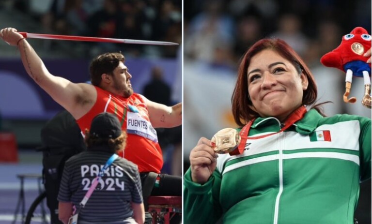 Edgar Fuentes y Amalia Pérez dan dos medallas más para México en los Paralímpicos París 2024