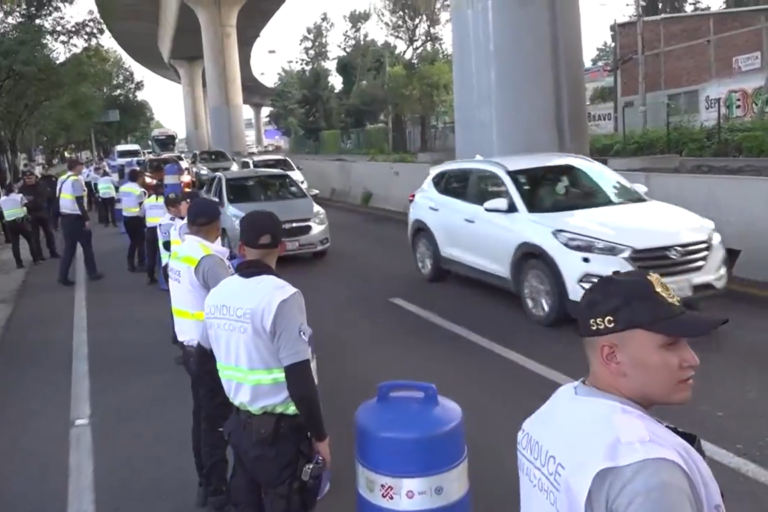 Fortalece SSC campañas de seguridad vial con exhaustivo operativo en carretera