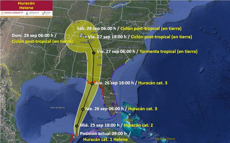 'Helene' se convierte en huracán