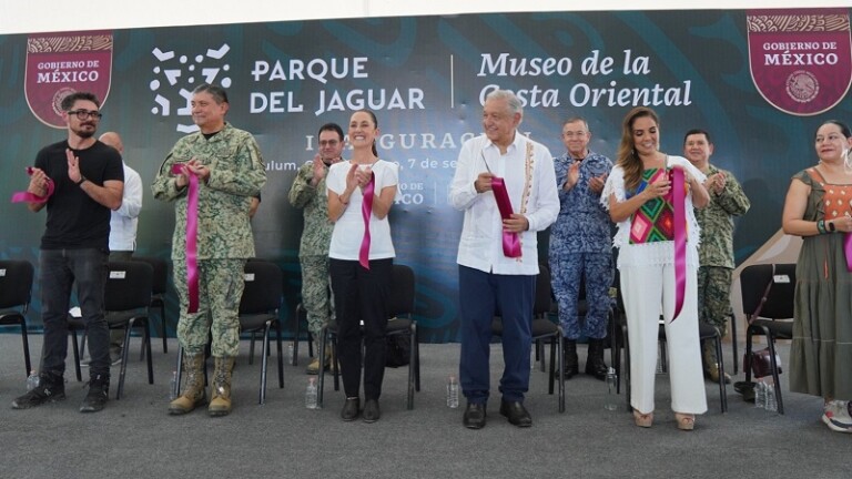 Inauguran el Parque Nacional del Jaguar y Museo de la Costa Oriental, en Tulum, Quintana Roo