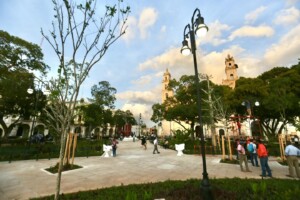 Plaza Grande de Mérida estrena nueva imagen tras trabajos de rehabilitación