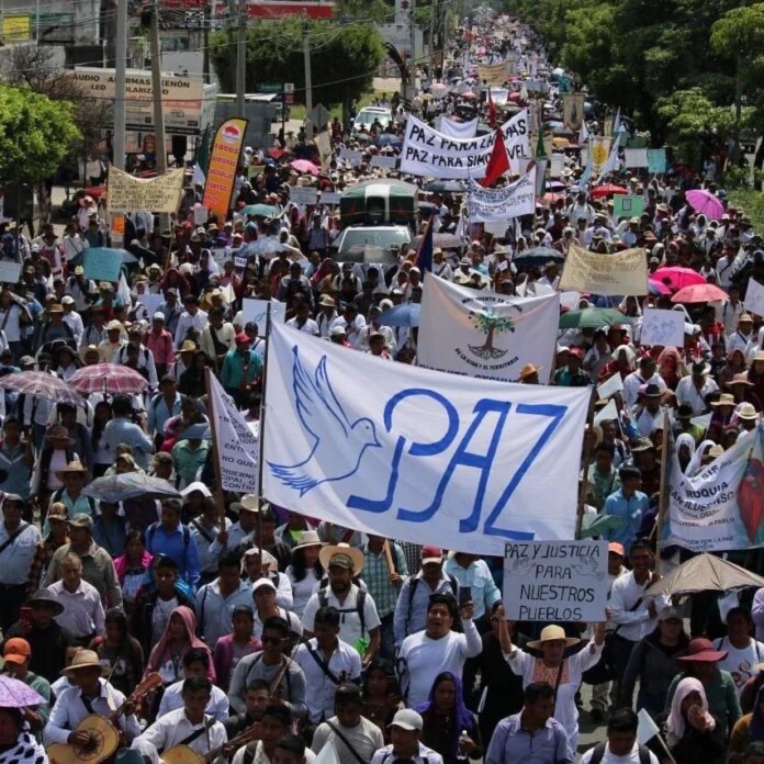 Realizan peregrinación por la Paz en Chiapas