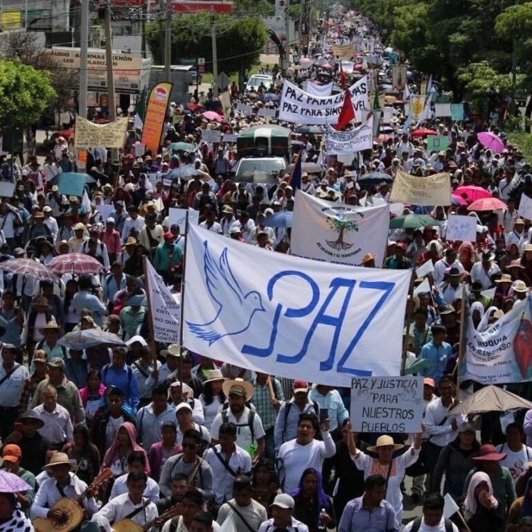 Realizan peregrinación por la Paz en Chiapas