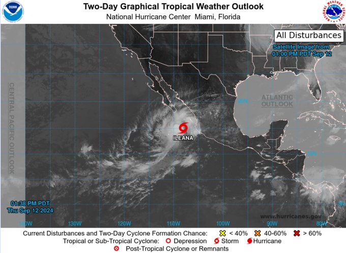 Se forma la tormenta tropical 'Ileana' en el Pacífico