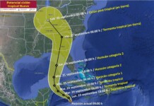 Yucatán en alerta por Potencial Ciclón Tropical No. 9