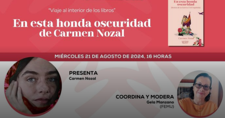 “En esta honda oscuridad”, la poesía que roza la herida de la guerra civil española de Carmen Nozal