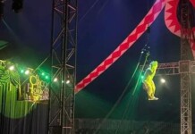 Acróbata sufre accidente durante una función de circo en Cuernavaca