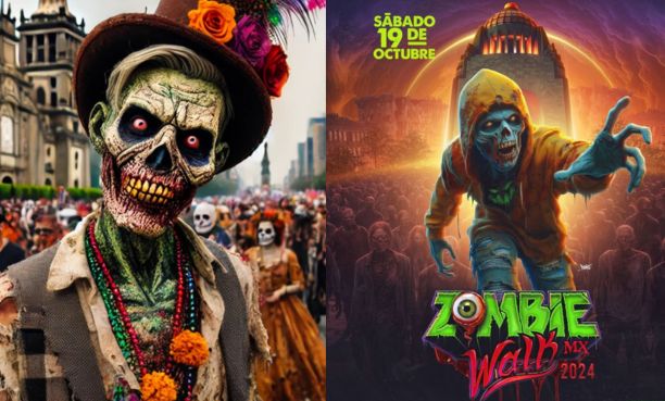 Celebra la Marcha Zombie 2024 en CDMX con disfraces y donaciones de alimentos