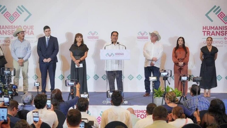 Gobernador electo de Chiapas presenta a la primera parte de su gabinete