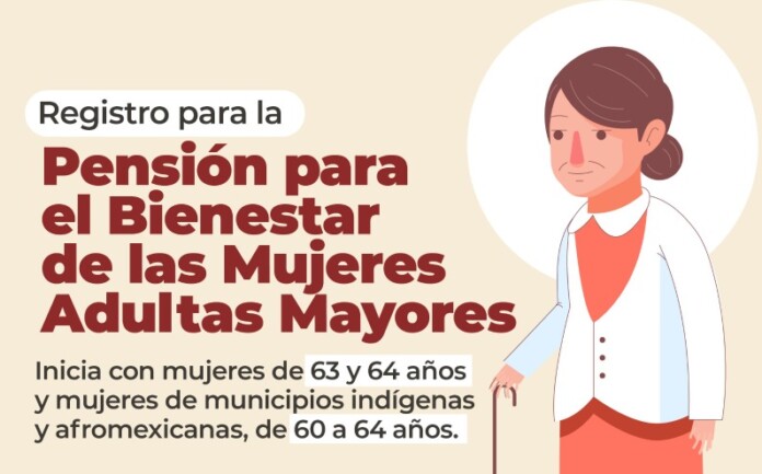 Inicia registro para la pensión para mujeres de 60 a 64 años