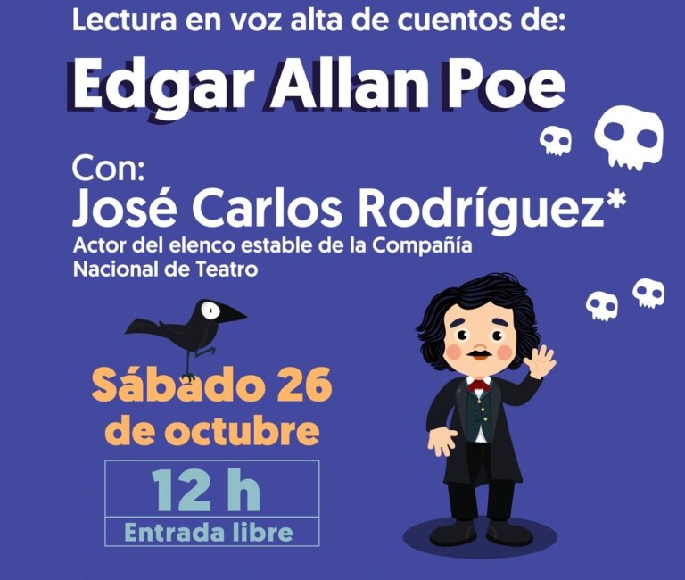 Invitan a ciclo de lectura en voz alta con cuentos de Edgar Allan Poe en Bellas Artes