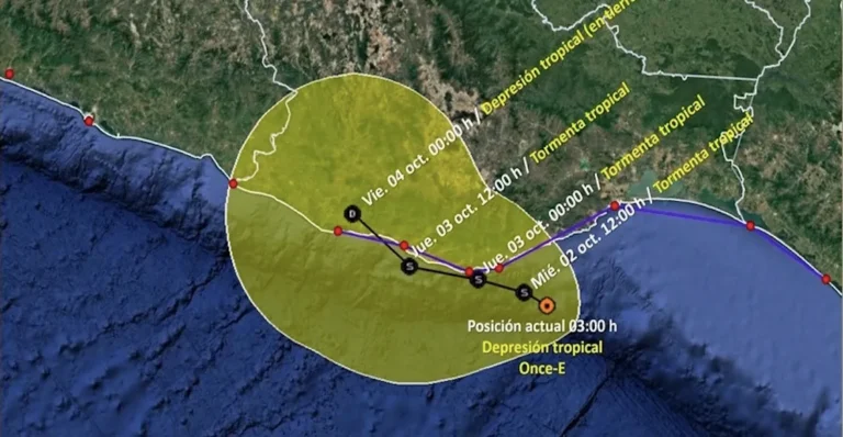 La Secretaría de Educación de Guerrero suspende clases ante la amenaza de la Depresión Tropical Once-E