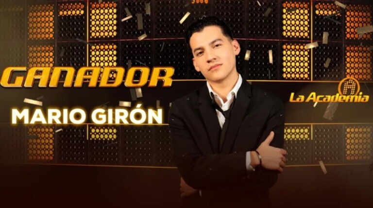 Mario Girón ganador de La Academia