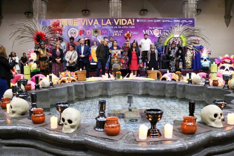 Presentan el Festival Internacional de Día de Muertos Tláhuac 2024 en la CDMX