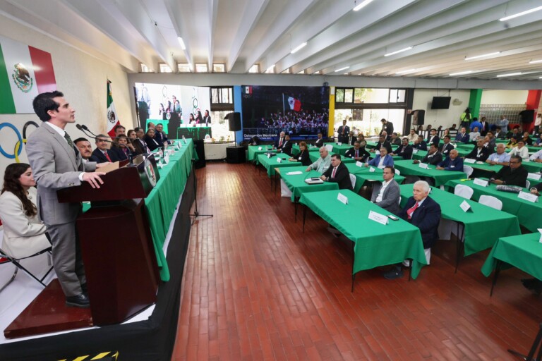 Rommel Pacheco reafirma la unidad entre CONADE y el Comité Olímpico Mexicano en asamblea