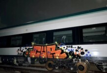 Vandalizan vagón del Tren Maya en Cancún