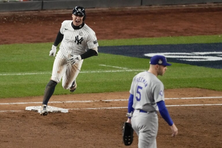 Volpe con cuadrangular desencadena remontada y Yankees vencen a Dodgers 11-4 para forzar Juego 5 de la Serie Mundial