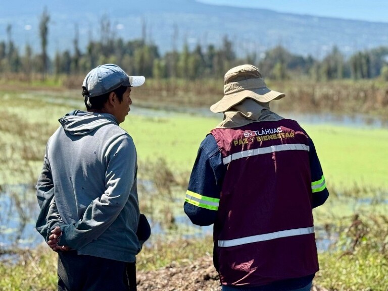 Gobierno de Tláhuac censa a campesinos afectados por lluvias en Mixquic