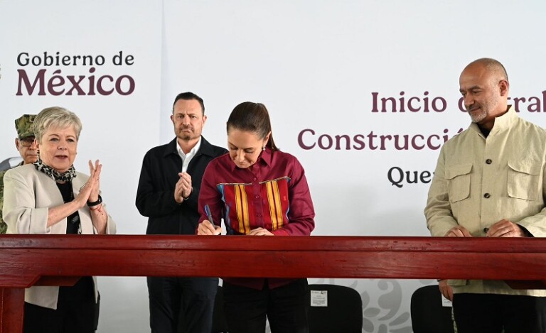 Presidenta Claudia Sheinbaum da banderazo de salida a los trabajos preliminares del tren México – Querétaro