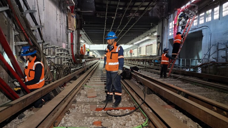 Avanzan trabajos de rehabilitación de la Nueva Línea 1 del Metro en CDMX