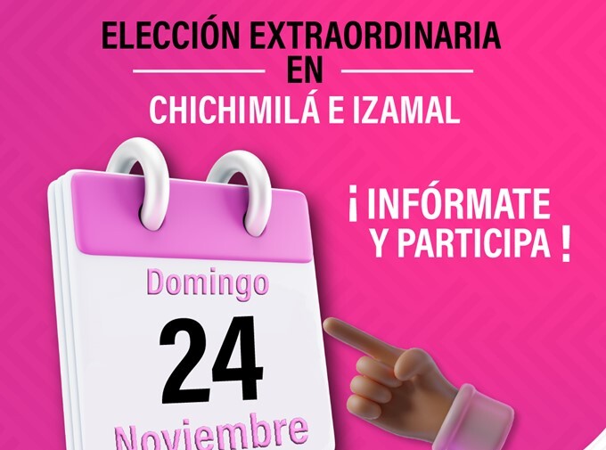 Todo listo para las elecciones extraordinarias en Izamal y Chichimilá, Yucatán