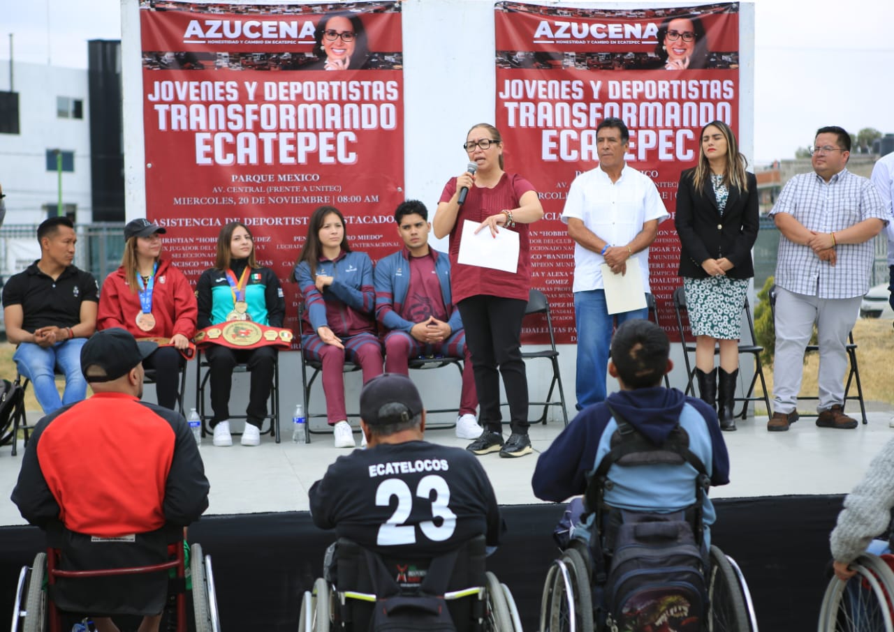 Tengo un gran compromiso con los deportistas de Ecatepec: Azucena Cisneros