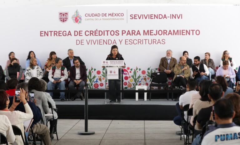 Impulsa Clara Brugada programa histórico de vivienda popular e incluyente en la CDMX