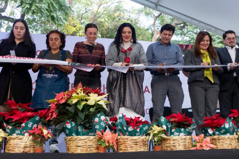 Inicia el Festival Flores de Nochebuena en Paseo de la Reforma