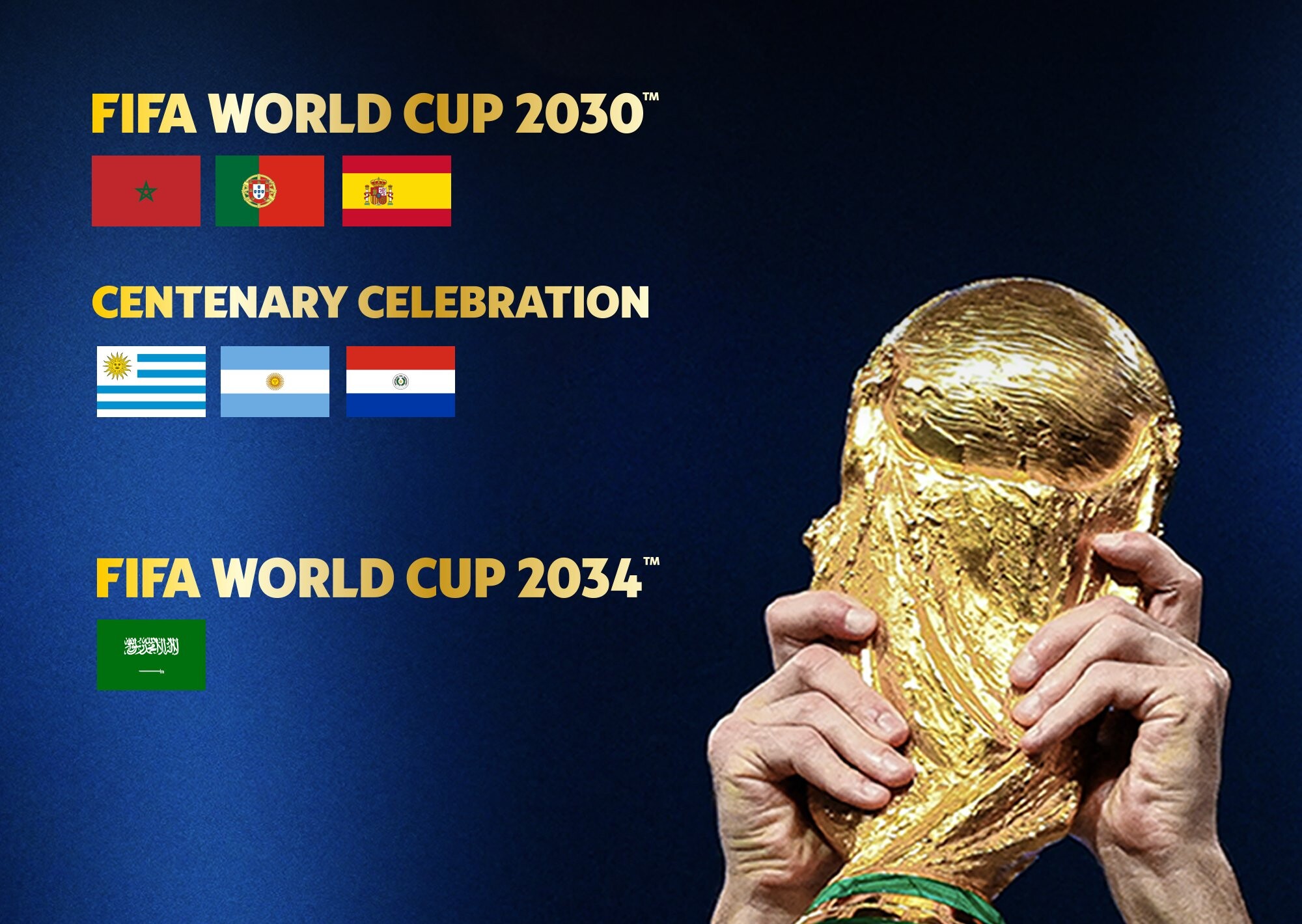 Mundial 2030 se jugará en España, Portugal y Marruecos