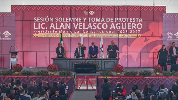 Toma de protesta Alan Velasco. Valle de Chalco. Estado de México.