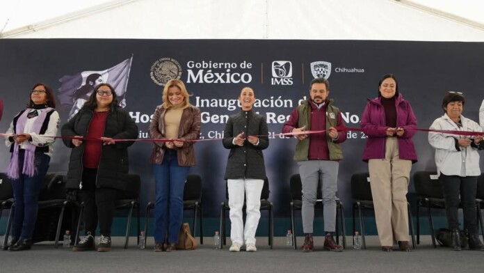 Inauguración del Hospital Regional N 2 de Chihuahua.