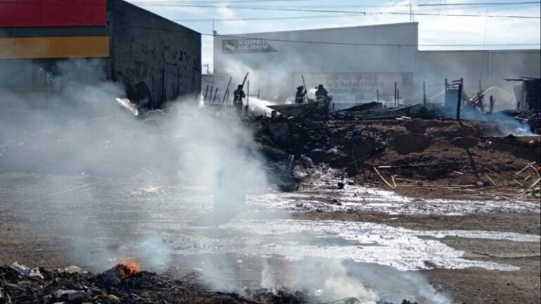 Se incendia campamento migrante en Chihuahua; no hay fallecidos