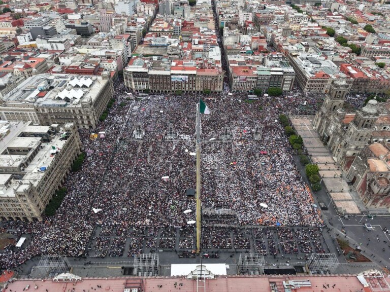 350 mil personas acompañan a Claudia Sheinbaum en informe de 100 días