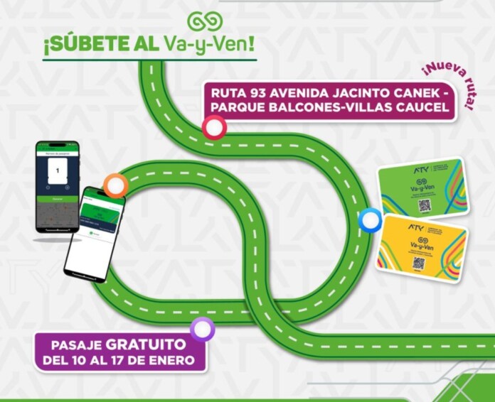 Arranca nueva ruta del 'Va y Ven' en el poniente de Mérida