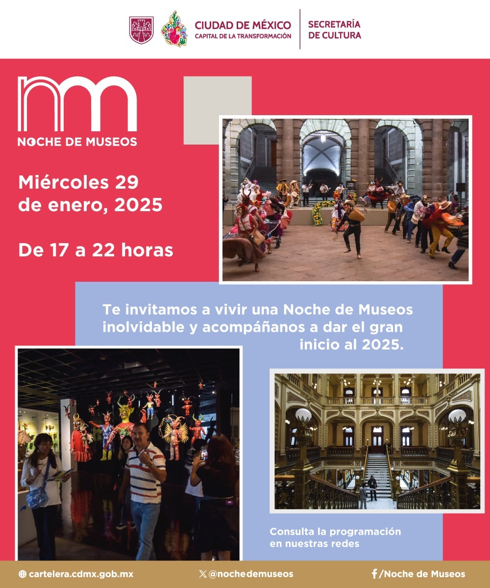 La “Noche de Museos” regresa a la CDMX con una amplia oferta cultural