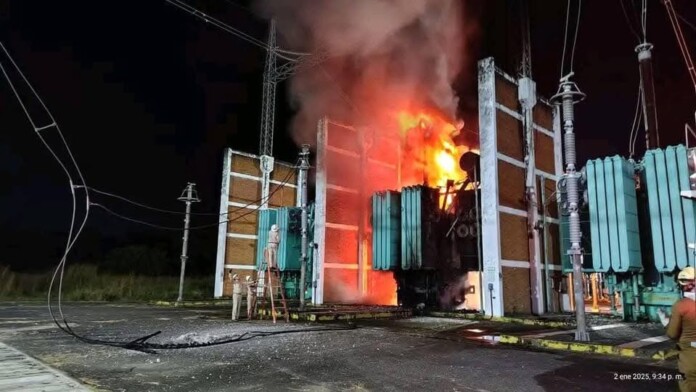 Se registra incendio en subestación de la CFE en Tapachula, Chiapas