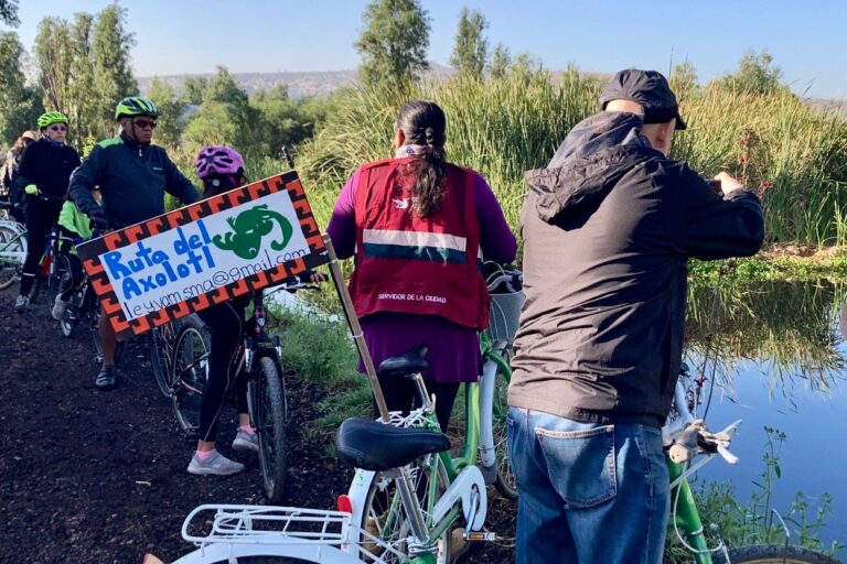 Únete a la rodada “Ruta del Ajolote” y descubre la biodiversidad de Xochimilco