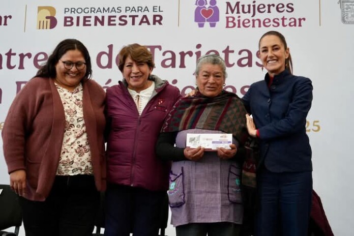 Entrega de Tarjetas Pensión Mujeres Bienestar, en Estado de México.