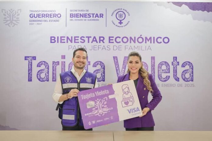 Presentación de la convocatoria 2025 de la Tarjeta Violeta de Guerrero, para mujeres jefas de familia.