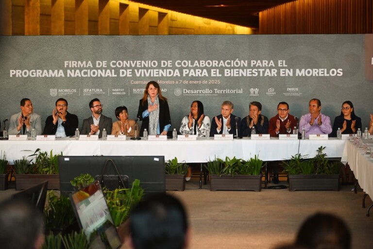 Sedatu y gobierno de Morelos firman convenio para el arranque del Programa de Vivienda para el Bienestar