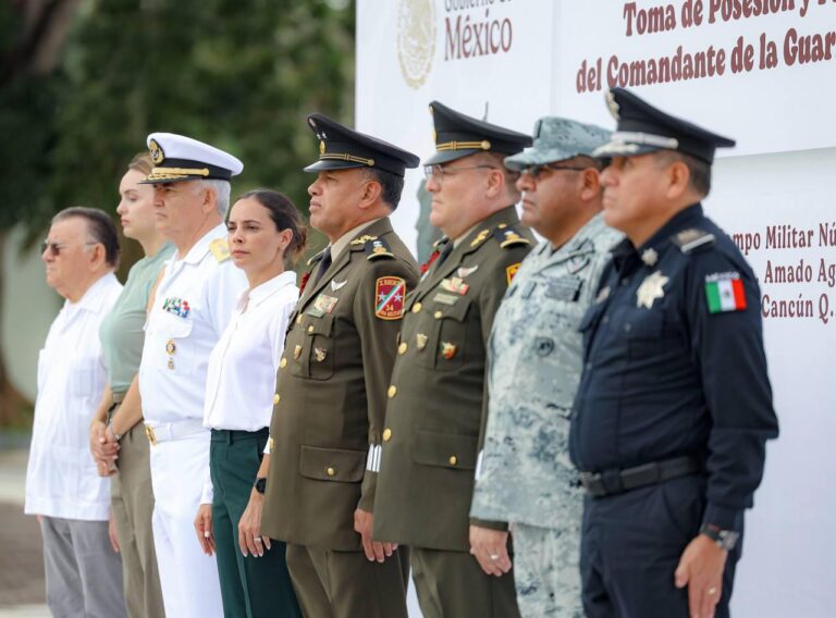 Atestigua Ana Paty Peralta protesta del nuevo comandante de la Guarnición Militar de cancún