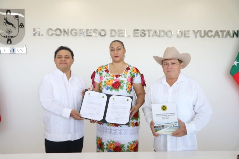 Congreso de Yucatán recibe el primer informe de actividades de la Fiscalía estatal