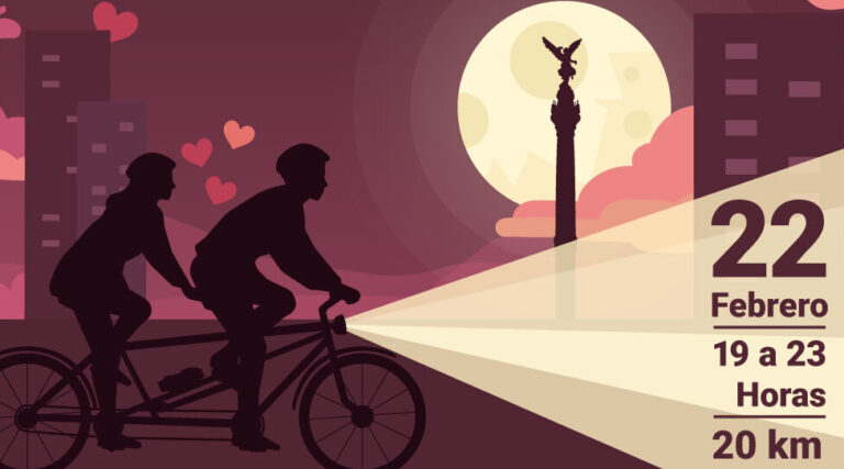 Este 22 de febrero disfruta del Paseo Nocturno “Muévete en Bici” con actividades para todos